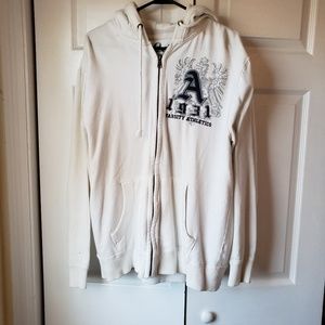 Soft white mens hoodie